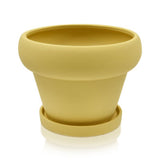 George Home small ceramic flower pot with saucer 17cm - British product