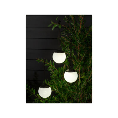 George Home hanging orb solar lights 3 pack 10x10x11cm, UK version