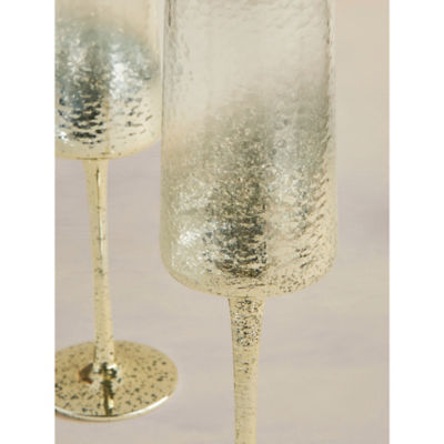 Stacey Solomon gold-tone champagne glasses set of 2, imported from the UK
