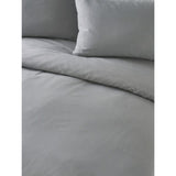 George Home grey brushed cotton fitted sheet super king, imported from the UK