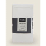 George Home white sateen cotton fitted sheet king - British product