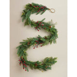 George Home green red pinecone Christmas garland 90cm - British product