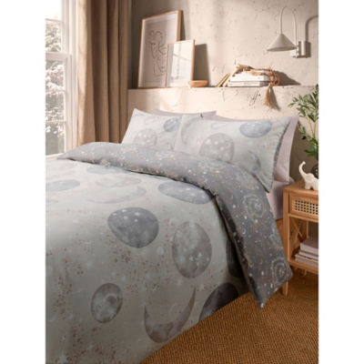 ASDA George Home Primitive Essence Brushed Cotton Moons Duvet Set - Double- Buy online at McGrocer
