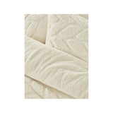 George Home cream carved teddy reversible duvet set single, UK version
