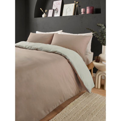 George Home natural reversible duvet set king size (British brand)