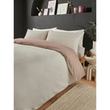George Home natural reversible duvet set king size (British brand)