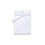 George Home White Seersucker Duvet Set - King