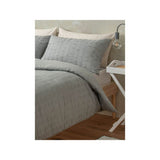 George Home Grey Seersucker Duvet Set Double (British brand)