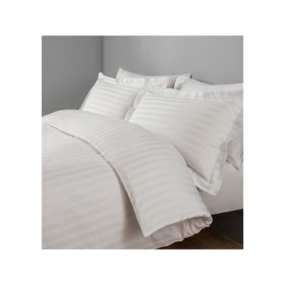 George Home 100% cotton sateen stripe duvet set King - British product
