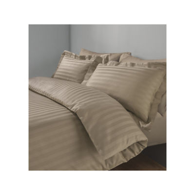 George Home duvet set cotton sateen stripe double - British product