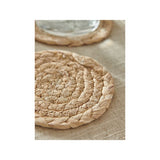 Stacey Solomon whitewashed straw coasters set of 2, UK version