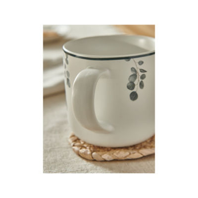 Stacey Solomon white eucalyptus mug, imported from the UK
