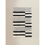 ASDA George Home Black Geo Mingle Stripe Bath Mat- Buy online at McGrocer