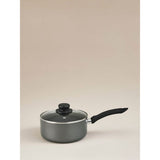 George Home 3-piece non-stick aluminium saucepan set (British brand)