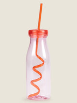 ASDA George Home Pink Milk Bottle with Straw 540ml- Buy online at McGrocer