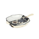 George Home Cream Enamelled Cast Iron Grill Pan 28cm, UK version