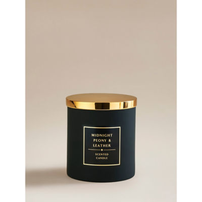 ASDA George Home Black Classics Jumbo Candle Midnight Peony & Leather- Buy online at McGrocer