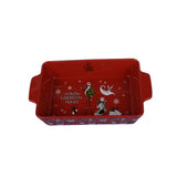 ASDA George Home Nightmare Before Christmas Red Large Stoneware Roasting Dish- Buy online at McGrocer