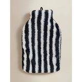ASDA George Home Black & White Striped Faux Fur Hot Water Bottle- Buy online at McGrocer