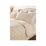 ASDA At Home with Stacey Solomon Natural Bobble Faux Fur Duvet Set - Double- Buy online at McGrocer
