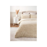 At Home with Stacey Solomon natural bobble faux fur duvet set king - British product