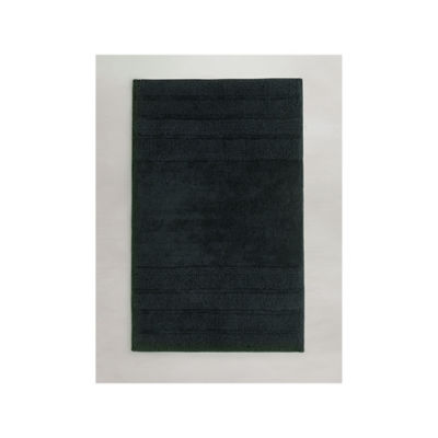 Stacey Solomon black cut and loop stripe bath mat (British brand)