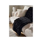 ASDA At Home with Stacey Solomon Black Plain Throw 120cm x 150cm- Buy online at McGrocer