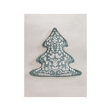 Stacey Solomon green embroidered tree-shaped cushion, UK version