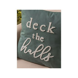 Stacey Solomon green Deck the Halls cushion 45x45 cm, imported from the UK