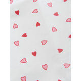 George Home red and white hearts wipe clean tablecloth, imported from the UK