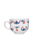 George Home Stitch pink cappuccino mug (British brand)