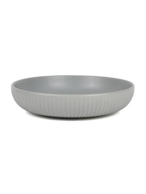 George Home grey ribbed pasta bowl (British brand)