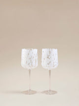 ASDA George Home White Confetti Wine Glass 2pk- Buy online at McGrocer