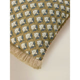George Home multicolour Indian block print cushion 55x30cm (British brand)