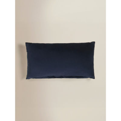 George Home navy butterfly embroidered cushion, imported from the UK