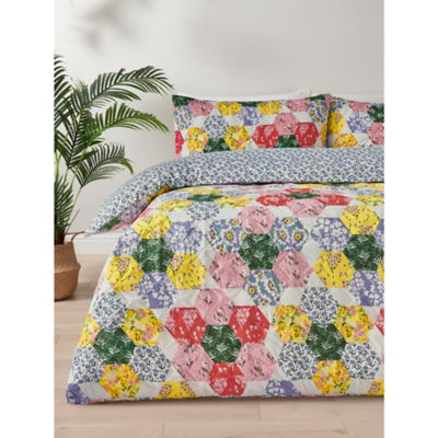 George Home Bright Hexagonal Patch Duvet Set Double - British product