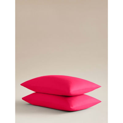 ASDA George Home Raspberry Easycare Pillowcase Pair Double- Buy online at McGrocer