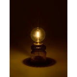 George Home multicoloured ribbed glass lamp 23cm (British brand)