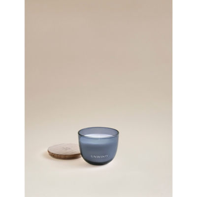 George Home Blue Wellness Unwind candle 9x11cm (British brand)