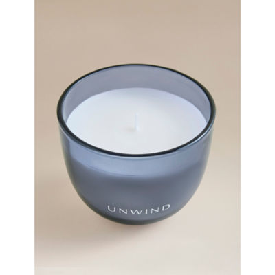 George Home Blue Wellness Unwind candle 9x11cm (British brand)