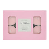 George Home wild strawberry maxi tealights 12 pack, imported from the UK