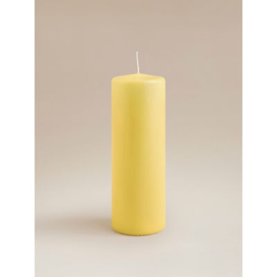 George Home fresh lemon pillar candle 20.5 x 6.7 cm, imported from the UK