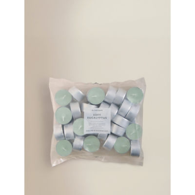 George Home soft eucalyptus tealights set of 30, imported from the UK