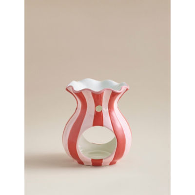 George Home striped oil burner 12.5x10cm, imported from the UK