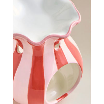 George Home striped oil burner 12.5x10cm, imported from the UK