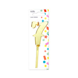 George Home number 7 cake topper 130mm, imported from the UK