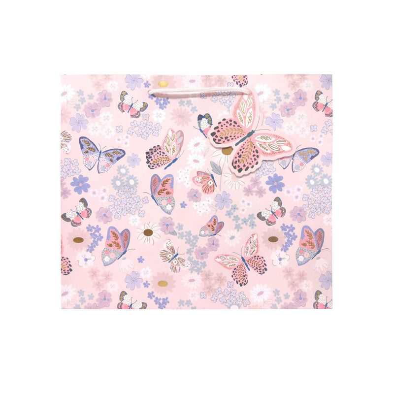 George Home butterfly landscape large gift bag, imported from the UK