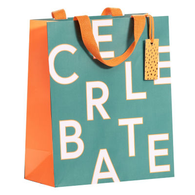 George large gift bag neon green (British brand)