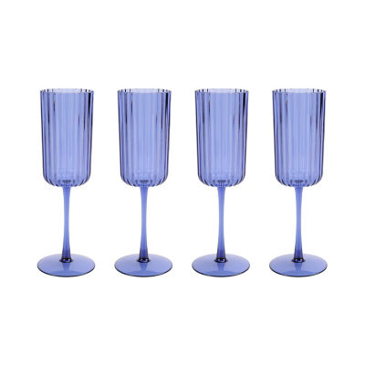 George Home scalloped blue flutes 4 pack, UK version