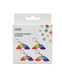 George Home 4 popper rainbow keyrings (British brand)